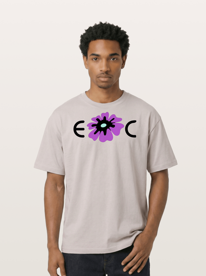 Purple EDC Daisy Silhouette Cotton T-shirt