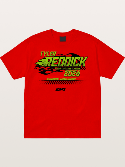 Tyler Reddick 2026 NASCAR Schedule Art Cotton T-shirt