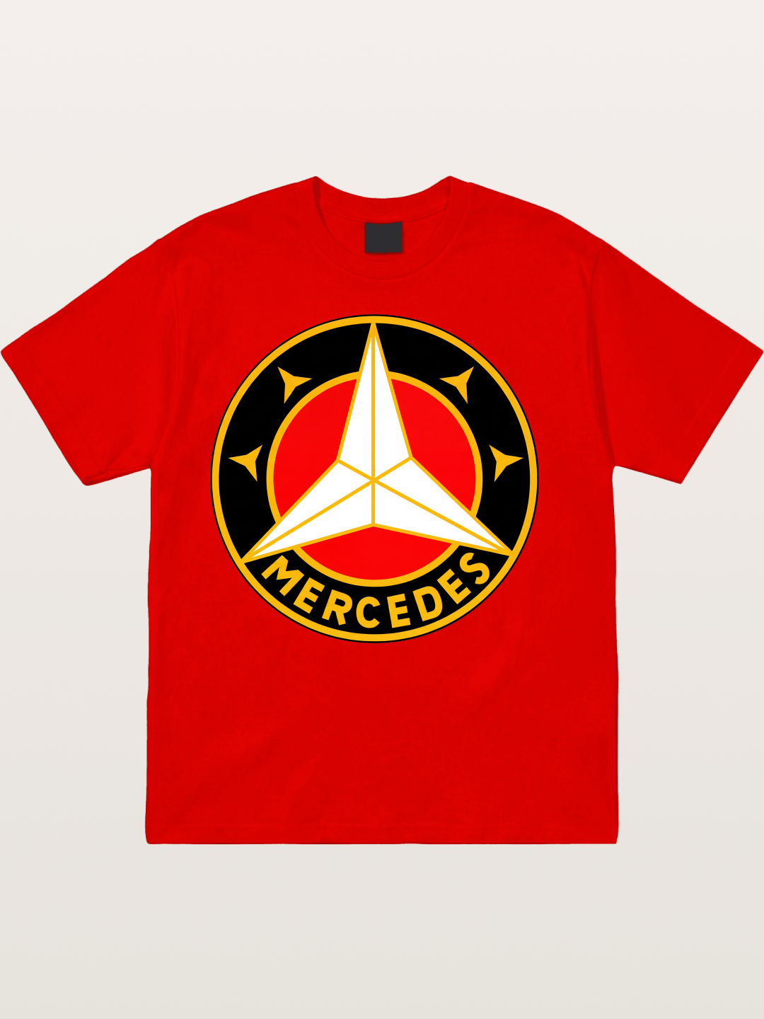 Vintage Mercedes Star Logo Cotton T-shirt