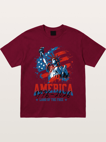 Statue Of Liberty 1776-2026 Gildan T-shirt