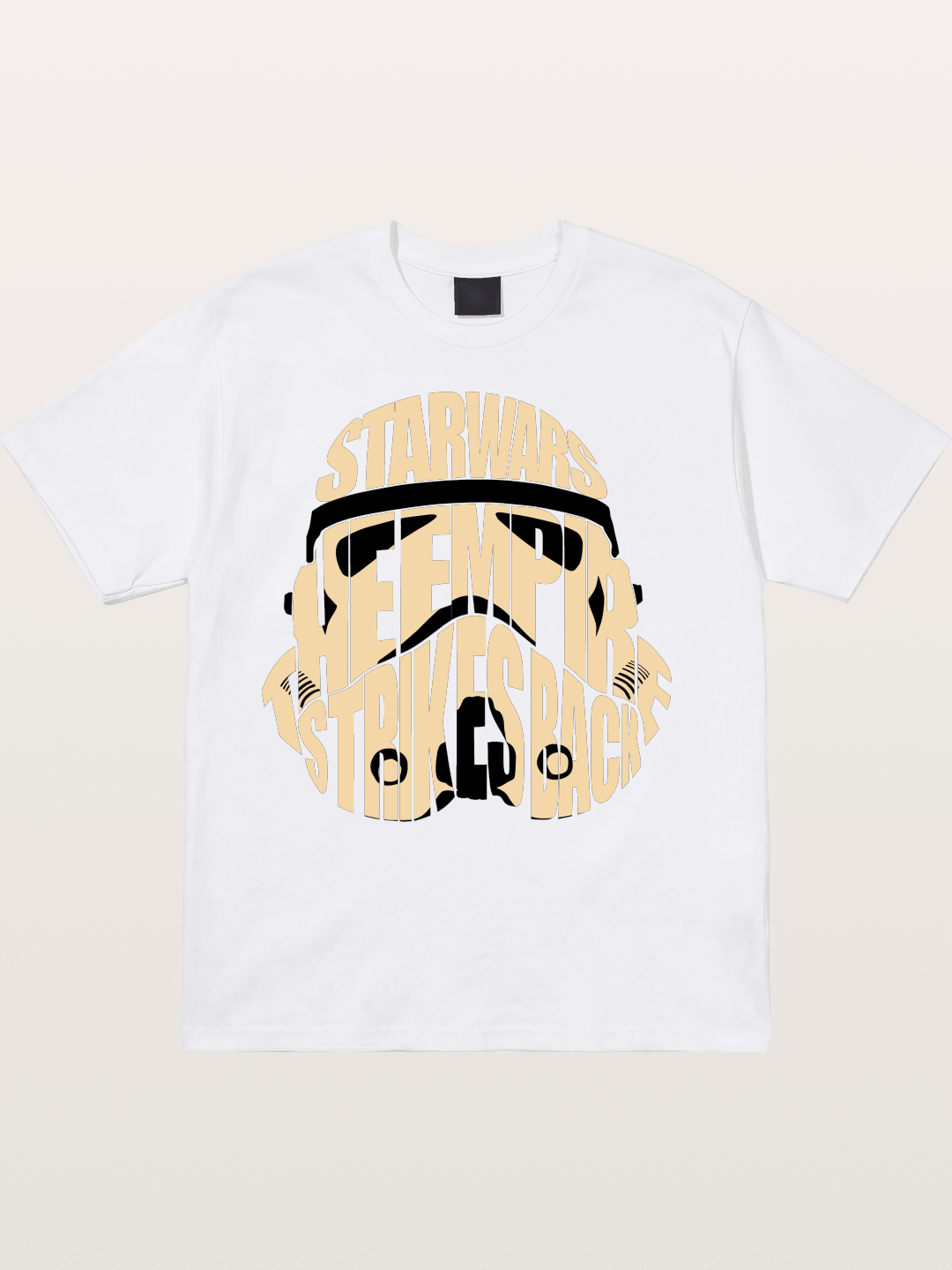 Star Wars Stormtrooper Word Art Design Cotton T-shirt