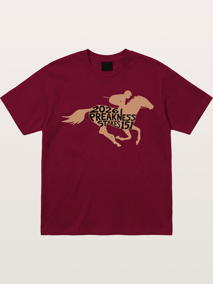 Preakness Stakes 151 Horse Silhouette Gildan T-shirt