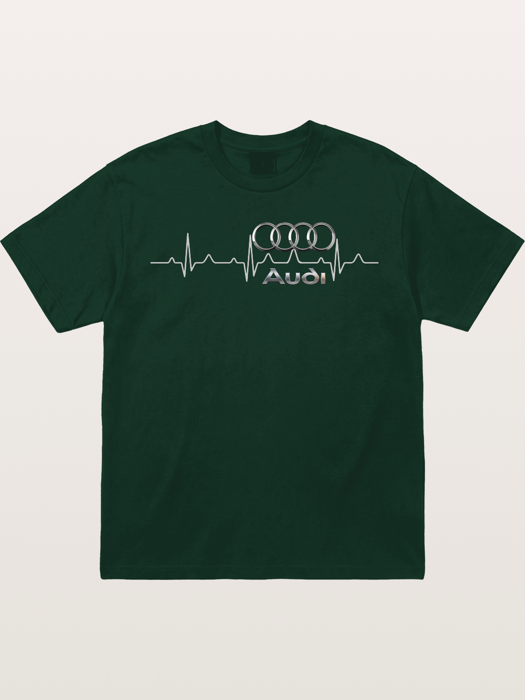 Audi Heartbeat Four Rings Gildan T-shirt