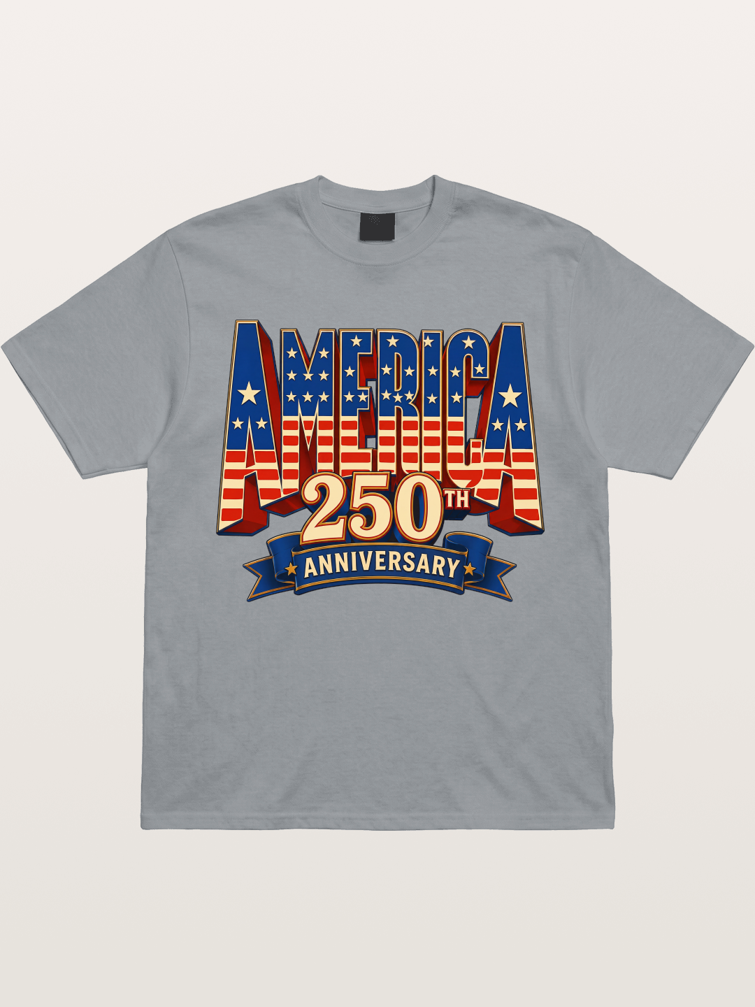 America 250th 3D Lettering Gildan T-shirt