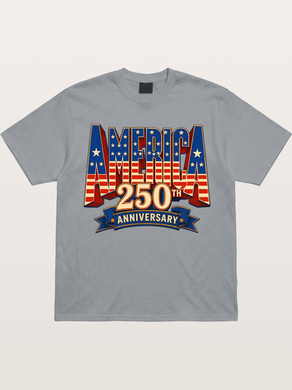 America 250th 3D Lettering Gildan T-shirt