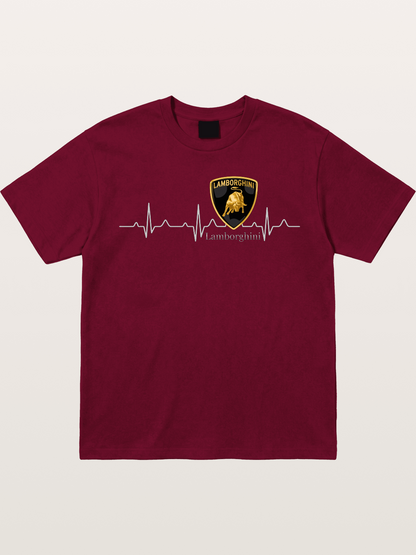 Lamborghini Heartbeat ECG Line Gildan T-shirt