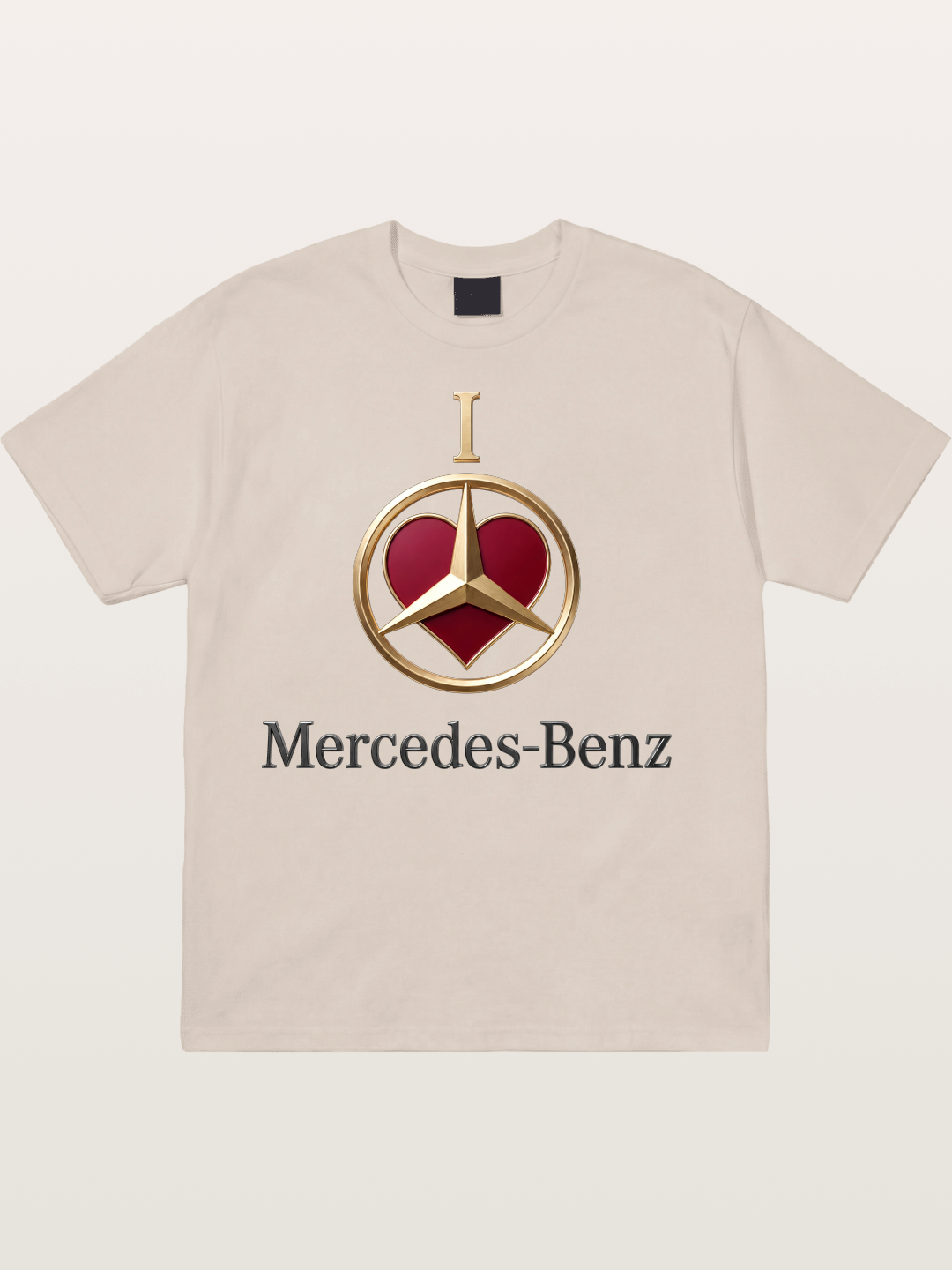 Mercedes Love Logo Art Cotton T-shirt