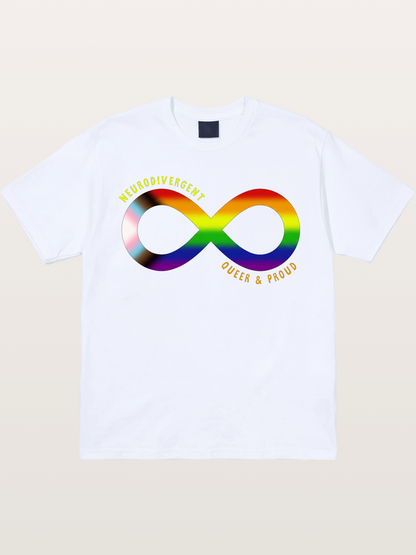 Neurodivergent Queer Infinity Symbol Gildan T-shirt