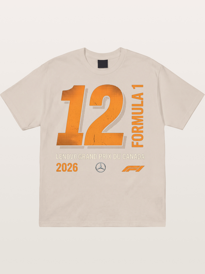 #12 Piastri 2026 F1 Canada Cotton T-shirt