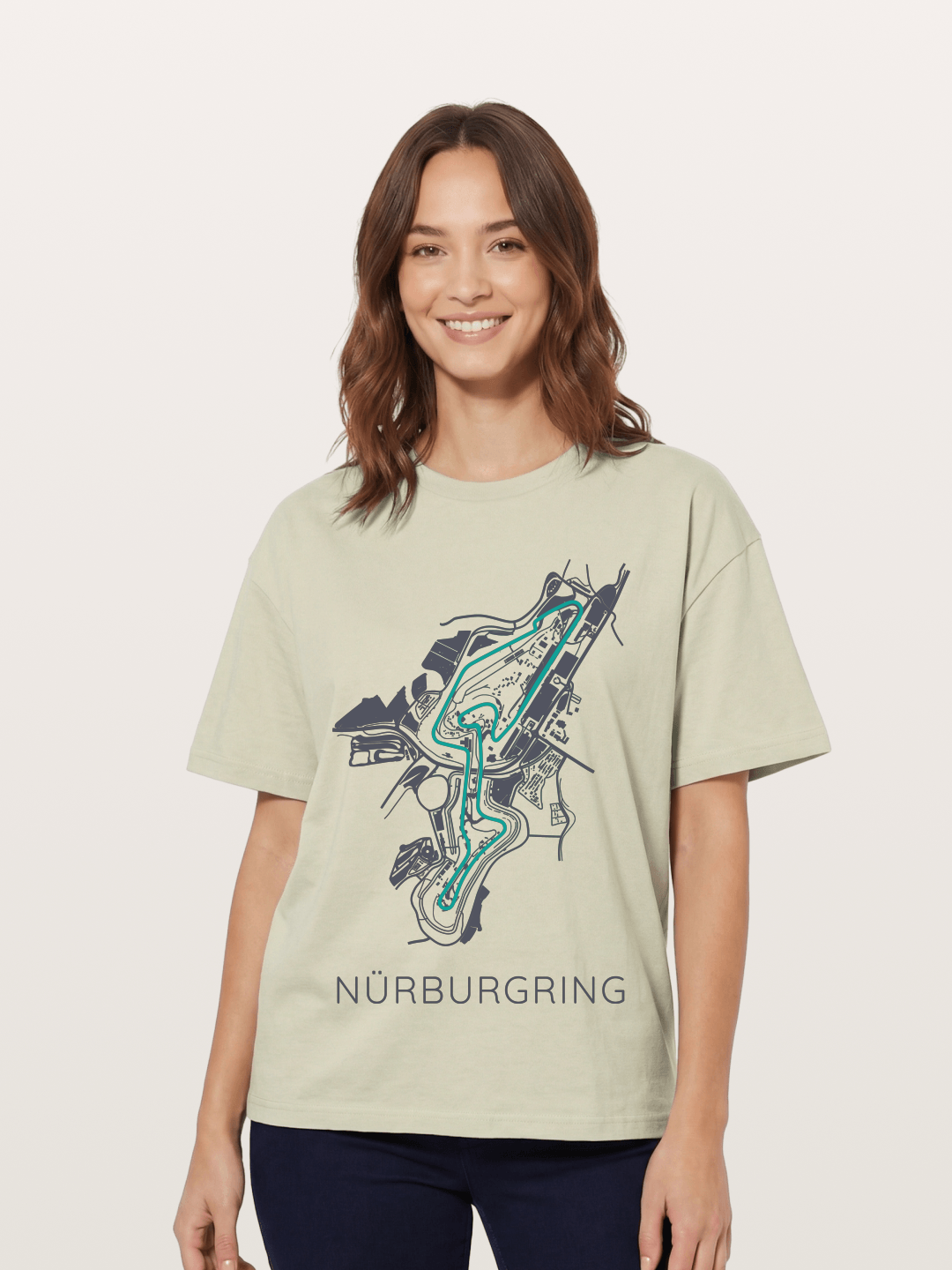 Nu?rburgring Track Diagram Cotton T-shirt