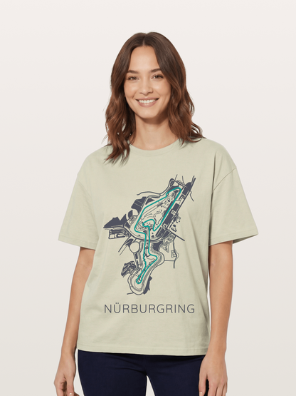 Nu?rburgring Track Diagram Cotton T-shirt