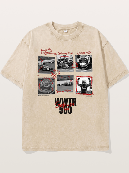 Scrapbook WWTR500 Race Print Washed T-shirt