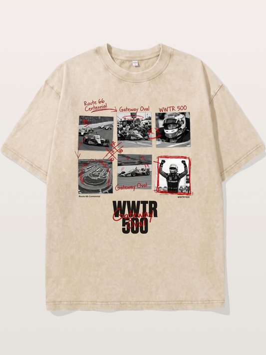 Scrapbook WWTR500 Race Print Washed T-shirt