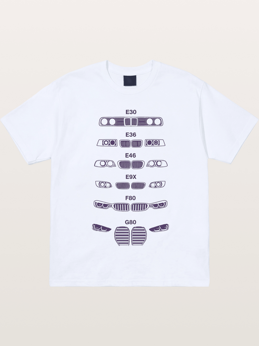 BMW Headlight Generations Print Gildan T-shirt