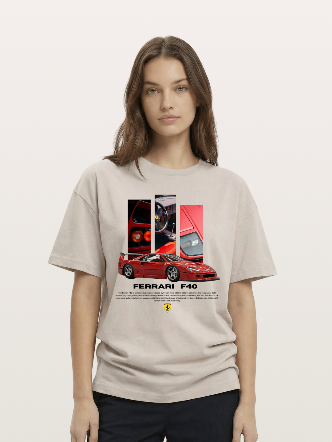 Vertical F40 Cotton T-shirt