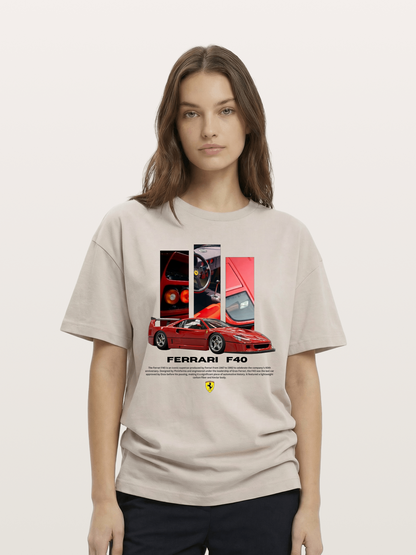Vertical F40 Cotton T-shirt