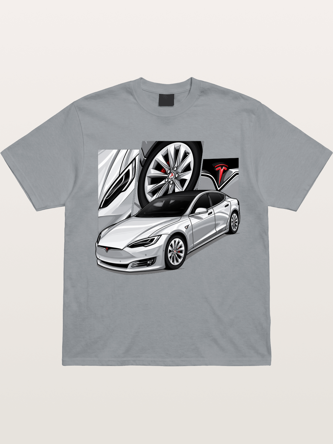 Tesla Model 3 Artwork Gildan T-shirt