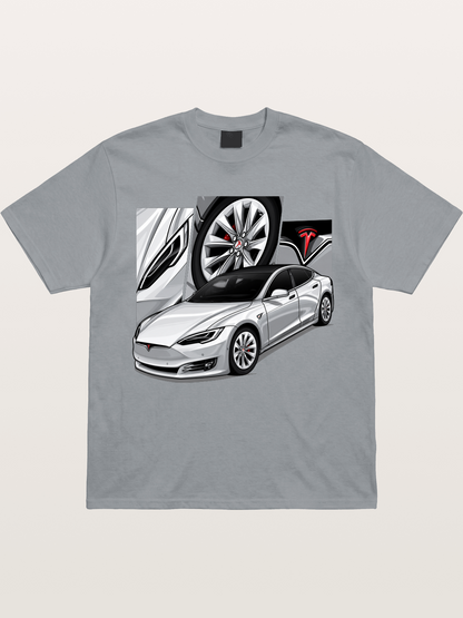 Tesla Model 3 Artwork Gildan T-shirt