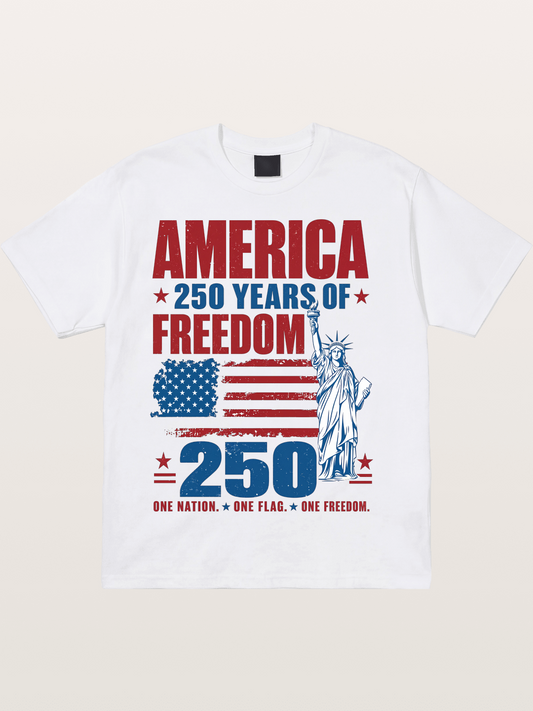 America 250 Liberty Graphic Cotton T-shirt