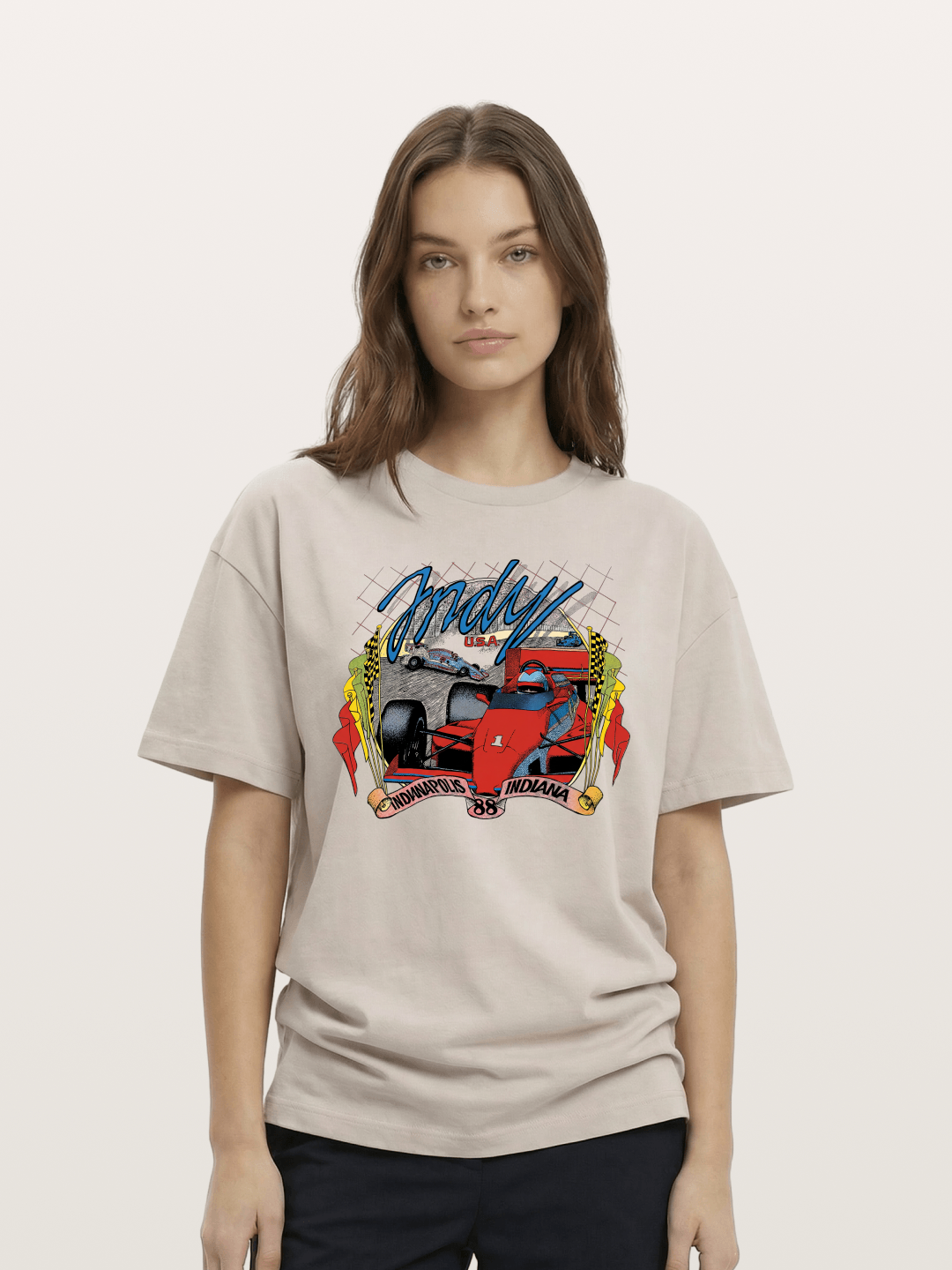 Indy 500 Retro Cotton T-shirt