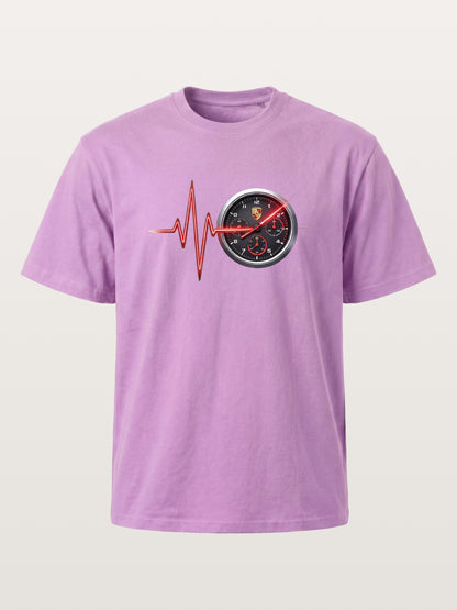 Heartbeat Line Porsche Dash Gauge Gildan T-shirt