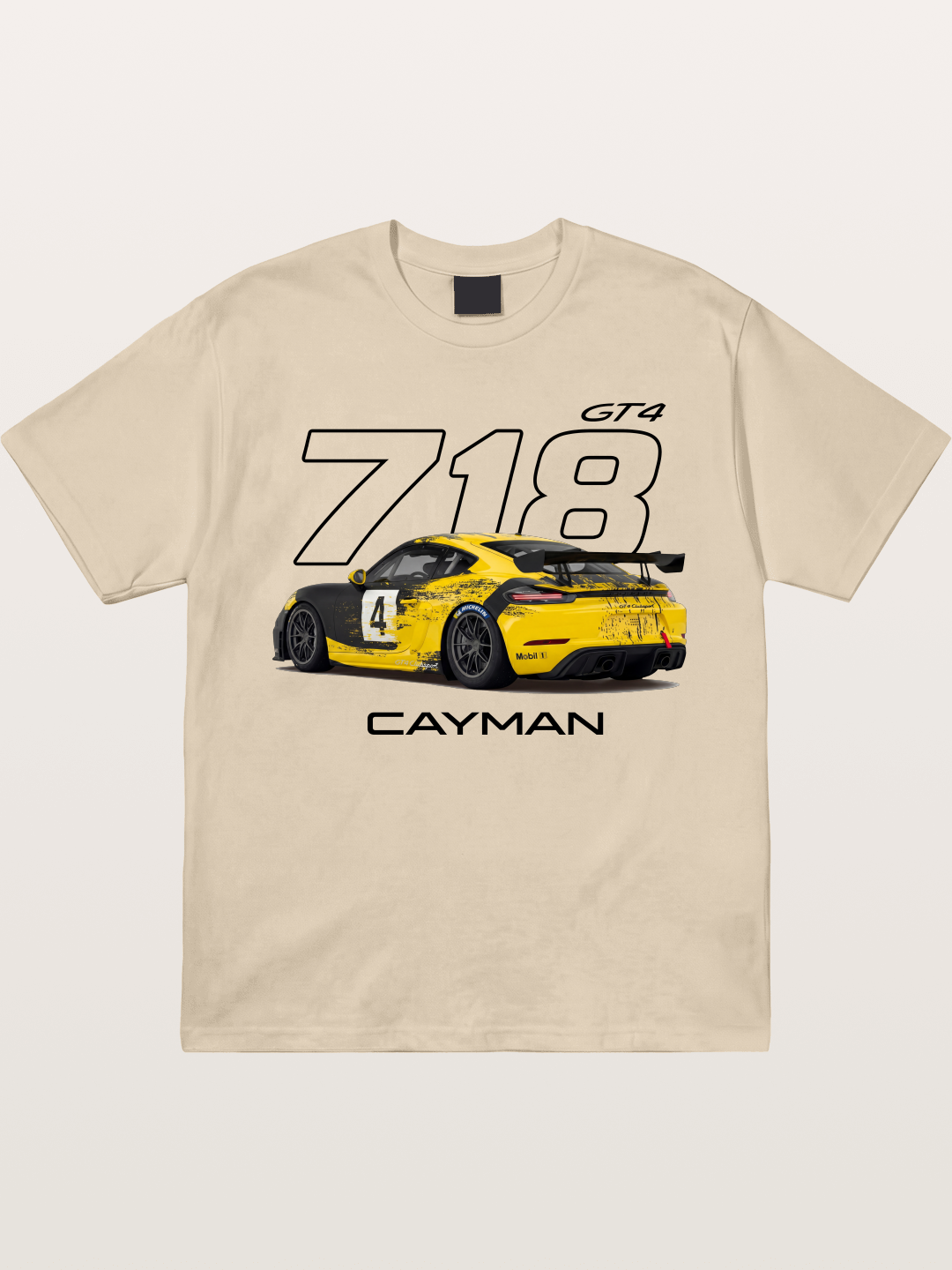 Porsche 718 Cayman GT4 Poster Gildan T-shirt