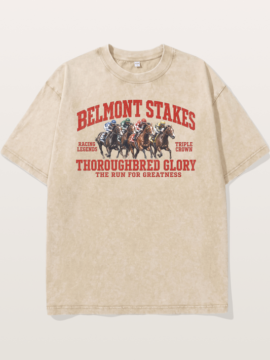 Belmont Stakes Racing Legends Washed T-shirt