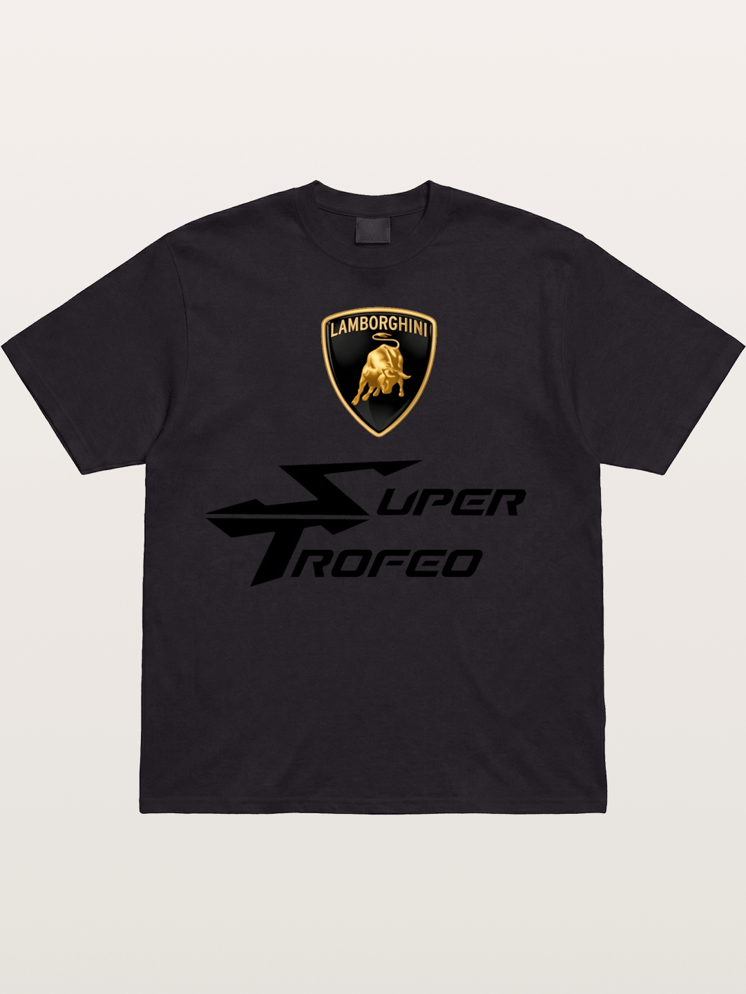 Lamborghini Super Trofeo Emblem Set Cotton T-shirt