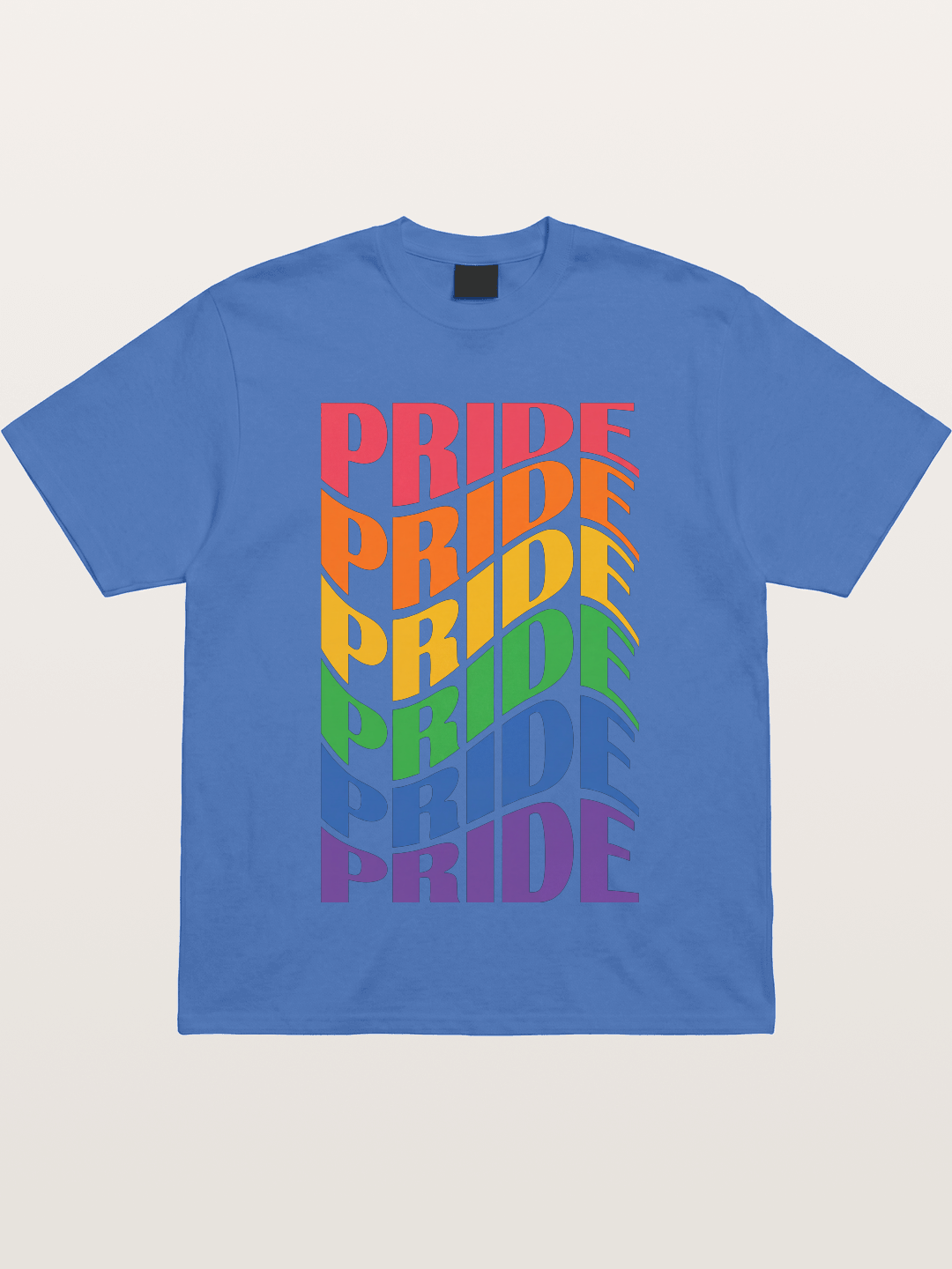 Repeated Pride Rainbow Gradient Design Gildan T-shirt
