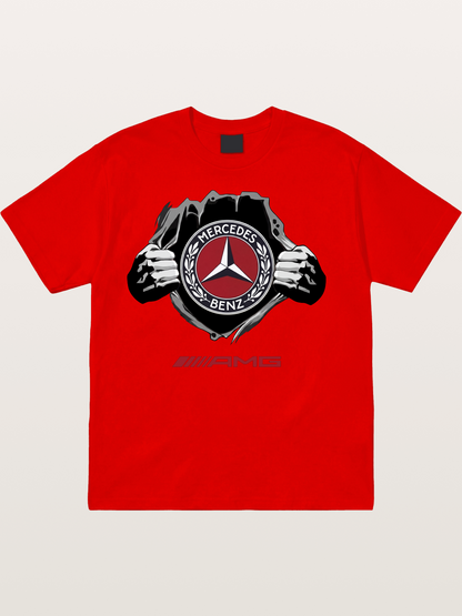 Benz Star Tear Graphic Cotton T-shirt