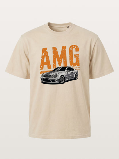 Vintage AMG CLK Coupe Distressed Font Gildan T-shirt