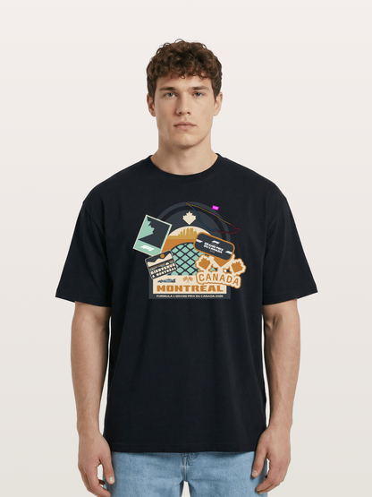 Montreal Canada GP 2026 Collage Cotton T-shirt