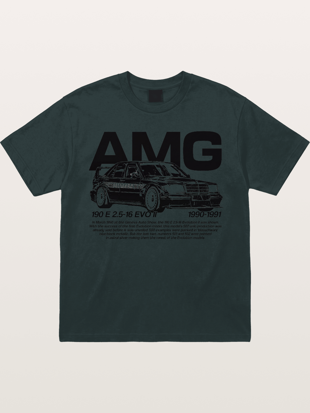 AMG 190E EVO Racing Car Art Gildan T-shirt