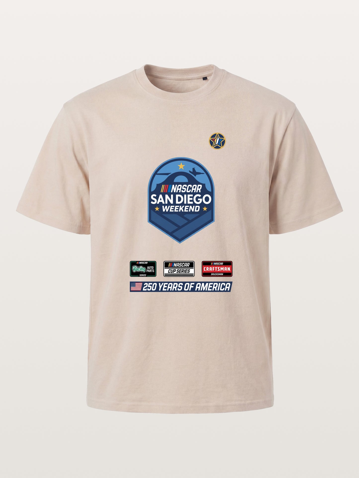 San Diego NASCAR Shield Crest Cotton T-shirt