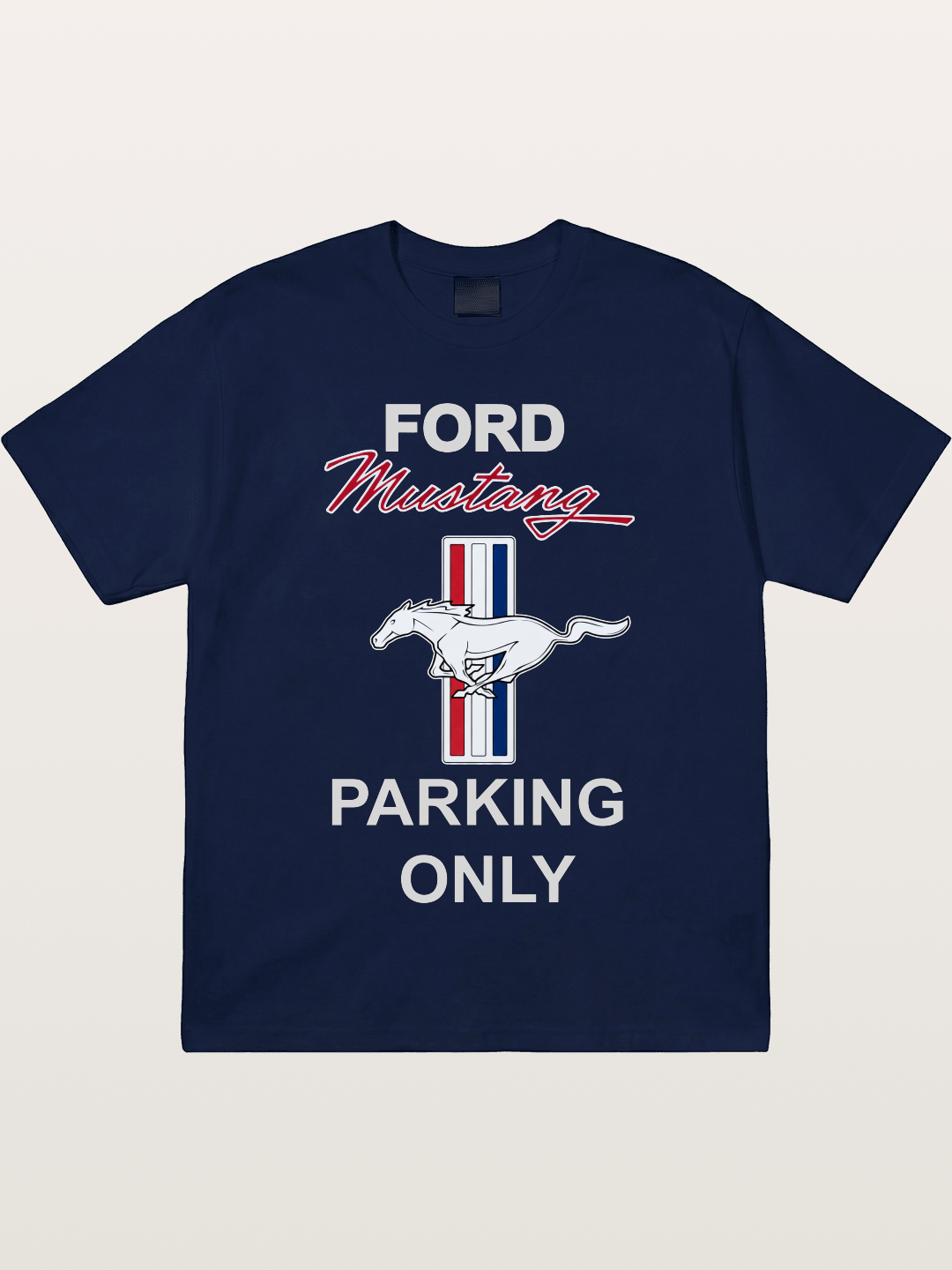 Ford Mustang Parking Only Sign Gildan T-shirt