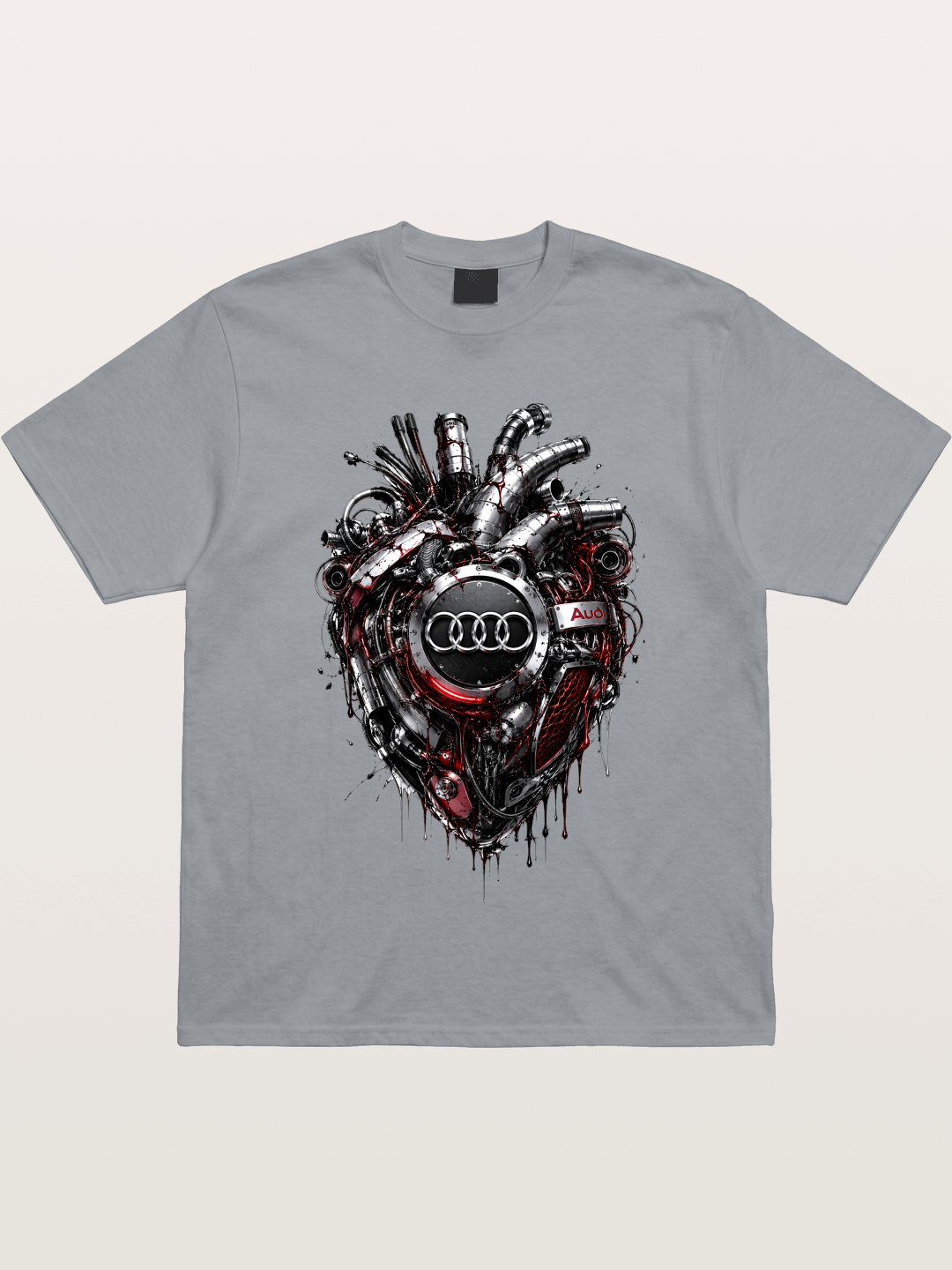 Audi Mechanical Heart Poster Gildan T-shirt