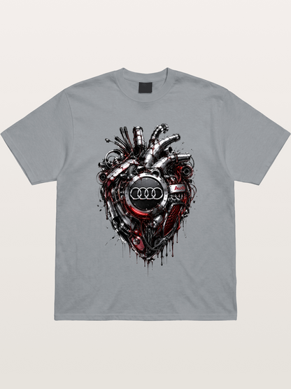 Audi Mechanical Heart Poster Gildan T-shirt