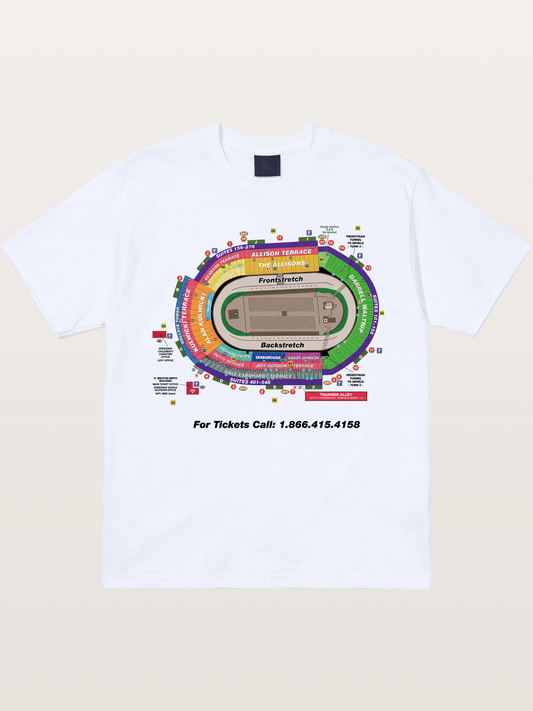 NASCAR Track Seating Map Art Print Gildan T-shirt