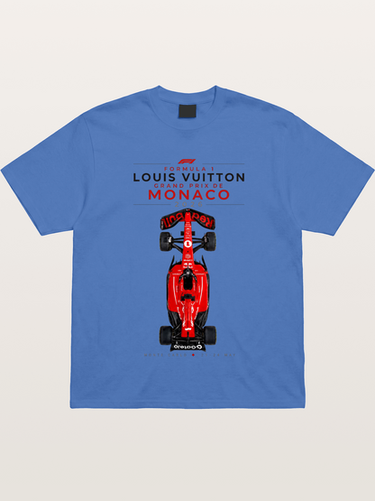 LV Monaco F1 Red Race Car Gildan T-shirt
