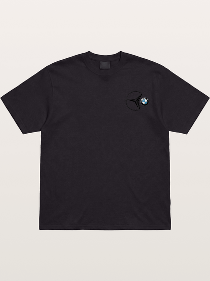 Mercedes vs BMW Logo Art Cotton T-shirt