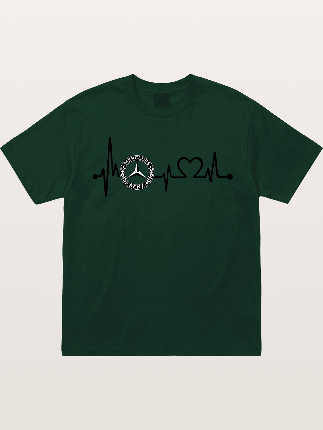 Mercedes Heartbeat Logo Art Gildan T-shirt