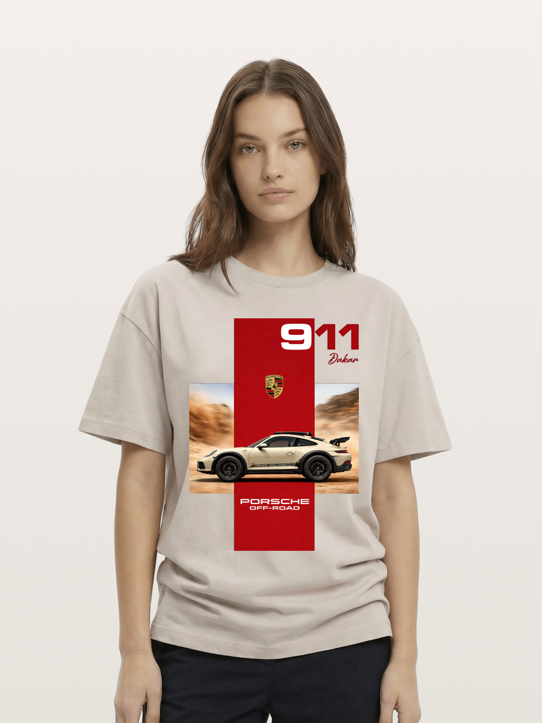 Porsche 911 Offroad Safari Style Cotton T-shirt
