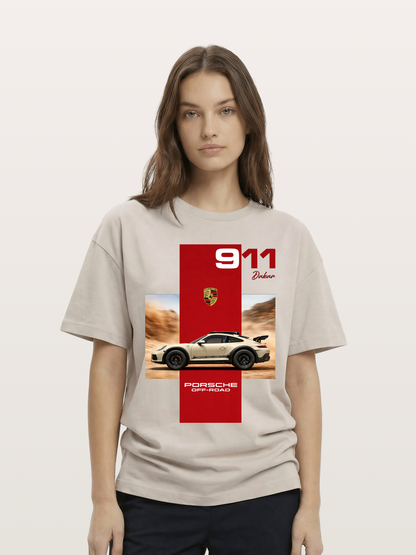 Porsche 911 Offroad Safari Style Cotton T-shirt