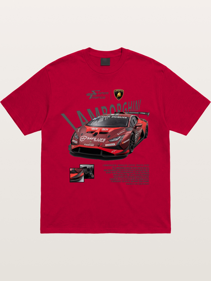 Lamborghini Huracan Red Super Trofeo Gildan T-shirt
