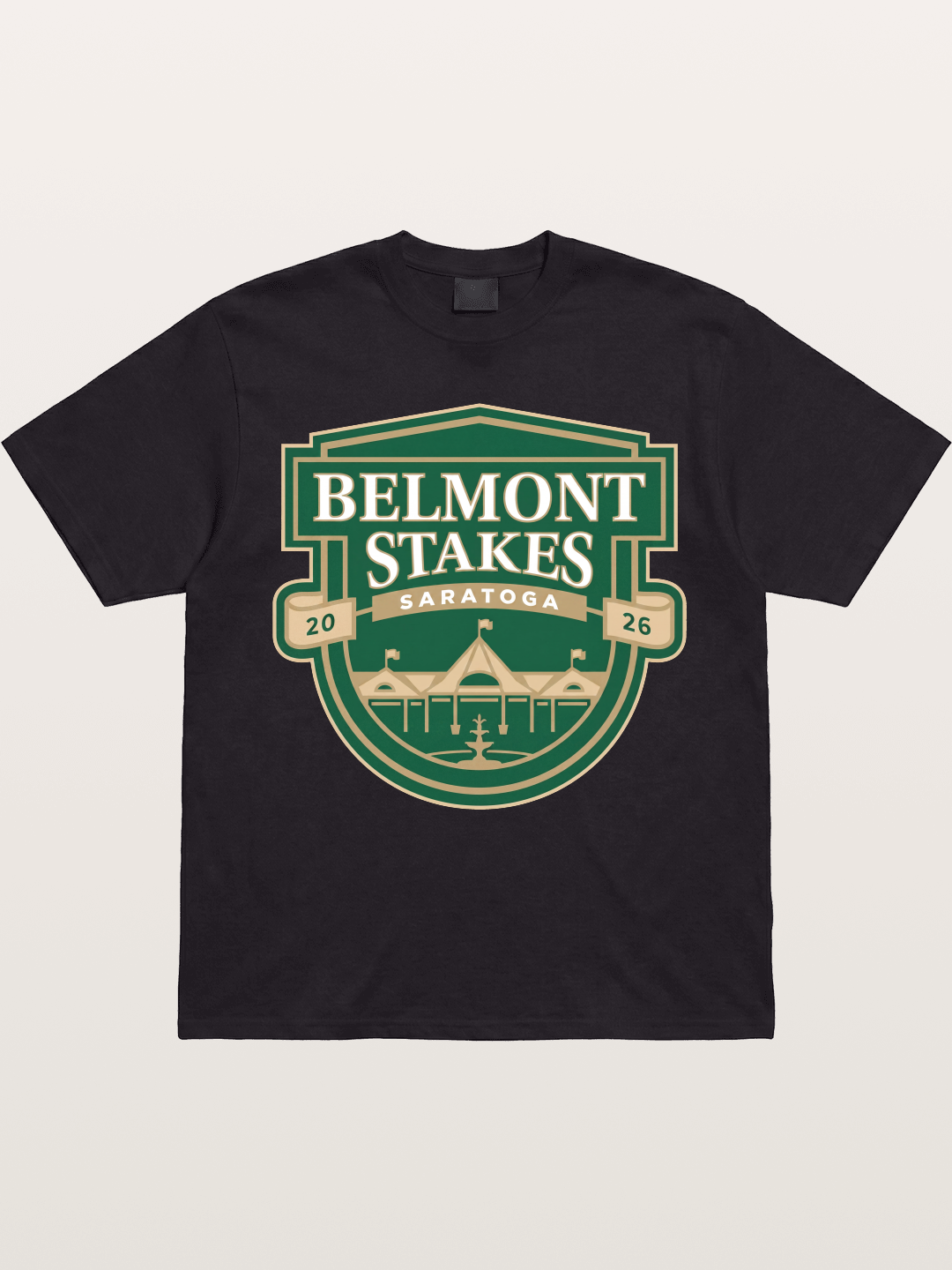 Belmont Stakes Shield Crest Gildan T-shirt