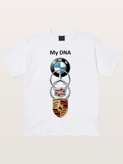 Luxury Car Logos Stack Art Cotton T-shirt