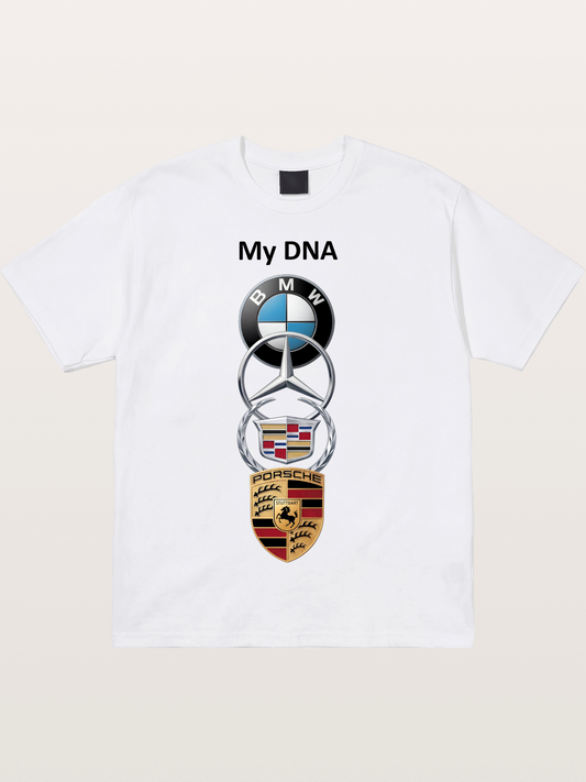 Luxury Car Logos Stack Art Cotton T-shirt