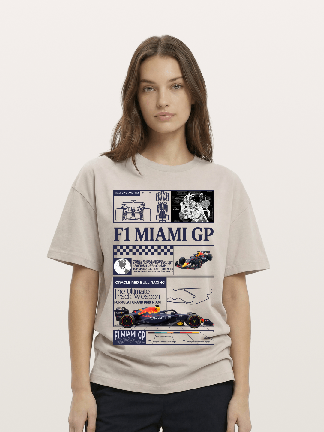 Red Bull RB18 Miami GP Cotton T-shirt