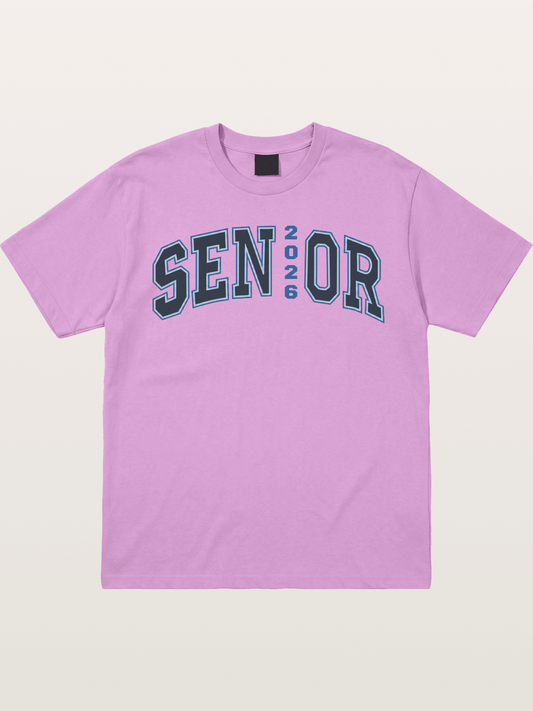 Senior 2026 Varsity Style Text Gildan T-shirt