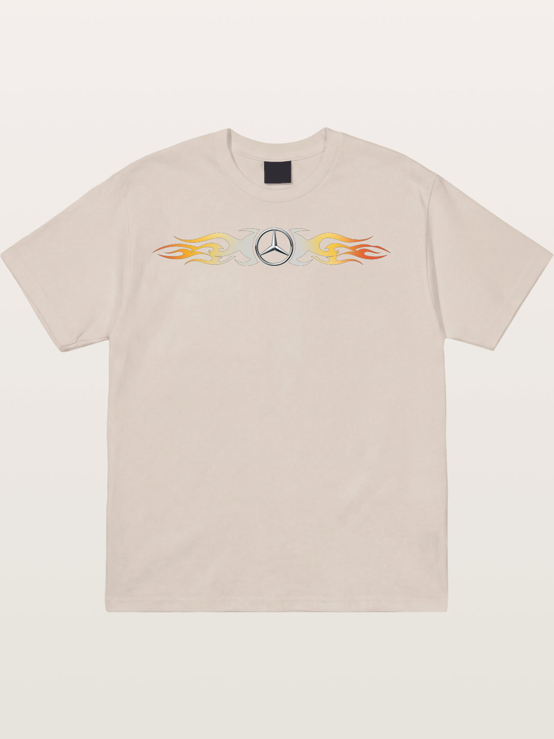 Mercedes Star Flame Stripe Cotton T-shirt